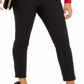 Calça skinny feminina INC Petite com cós largo, preta, tamanho 8 P