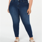 Calça jeans skinny feminina Charter Club Plus Windham Tummy Control, azul, tamanho 22W