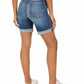 Shorts jeans desgastados masculinos Catherine Boyfriend da KUT from the Kloth, azul, tamanho 2