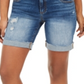 Shorts jeans desgastados masculinos Catherine Boyfriend da KUT from the Kloth, azul, tamanho 2