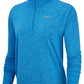 Jaqueta Nike Fitness Workout 1/4 Zip Feminina Azul Tamanho GG