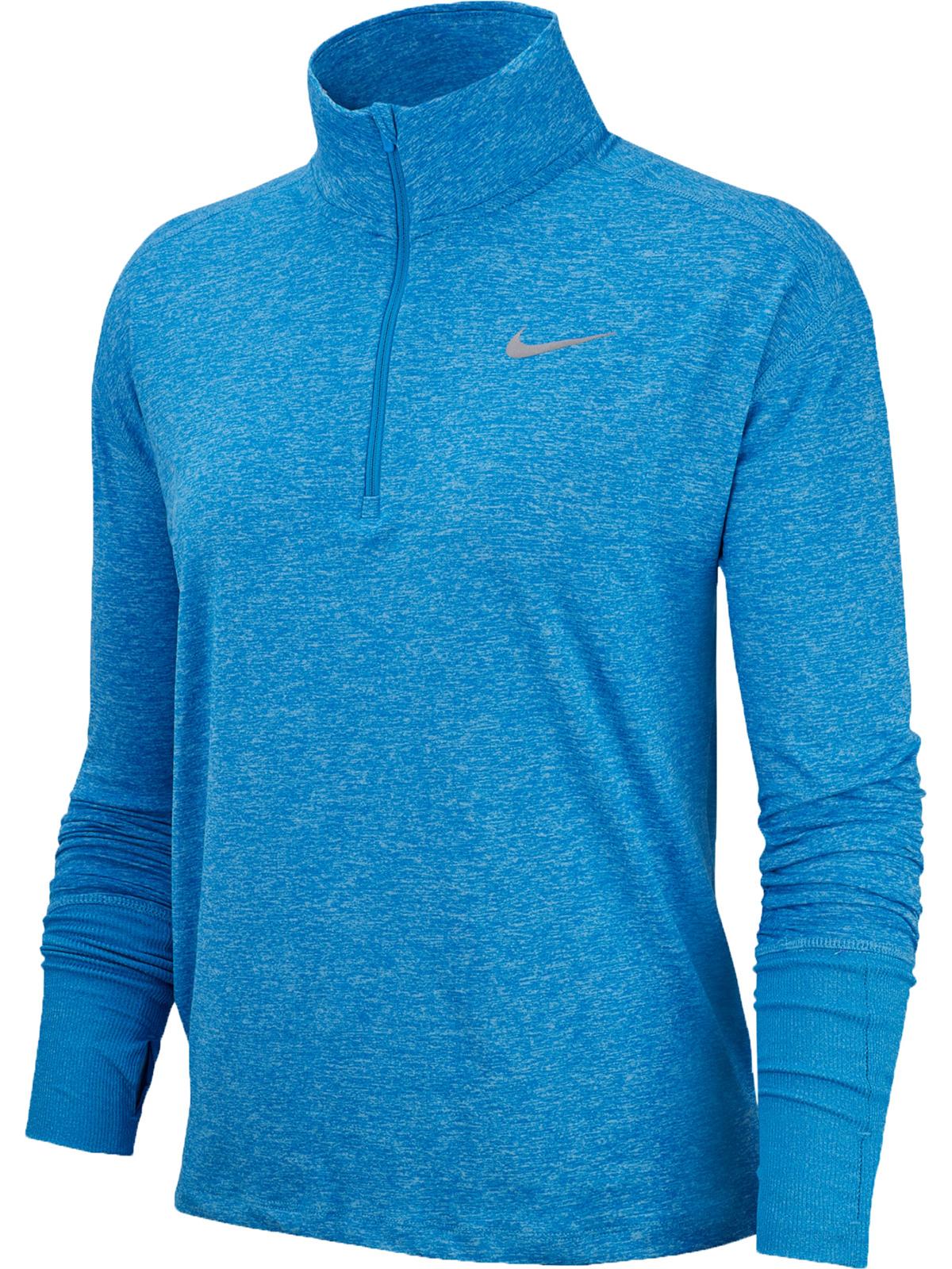 Jaqueta Nike Fitness Workout 1/4 Zip Feminina Azul Tamanho GG