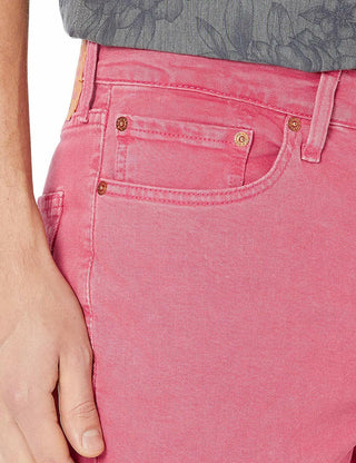 Levi's Men's Slim Fit Cut Off Raw Hem Denim Shorts Red Size 34