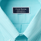 Camisa social masculina com estampa xadrez Club Room, tamanho azul-marinho, 16x32-33