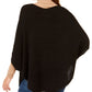 Top de tule feminino Charter Club, preto, tamanho único