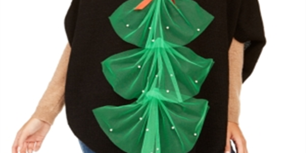 Top de tule feminino Charter Club, preto, tamanho único