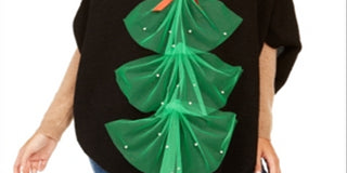 Top de tule feminino Charter Club, preto, tamanho único