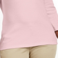 Karen Scott Blusa de algodão com decote em V e ilhós feminina, rosa, tamanho grande