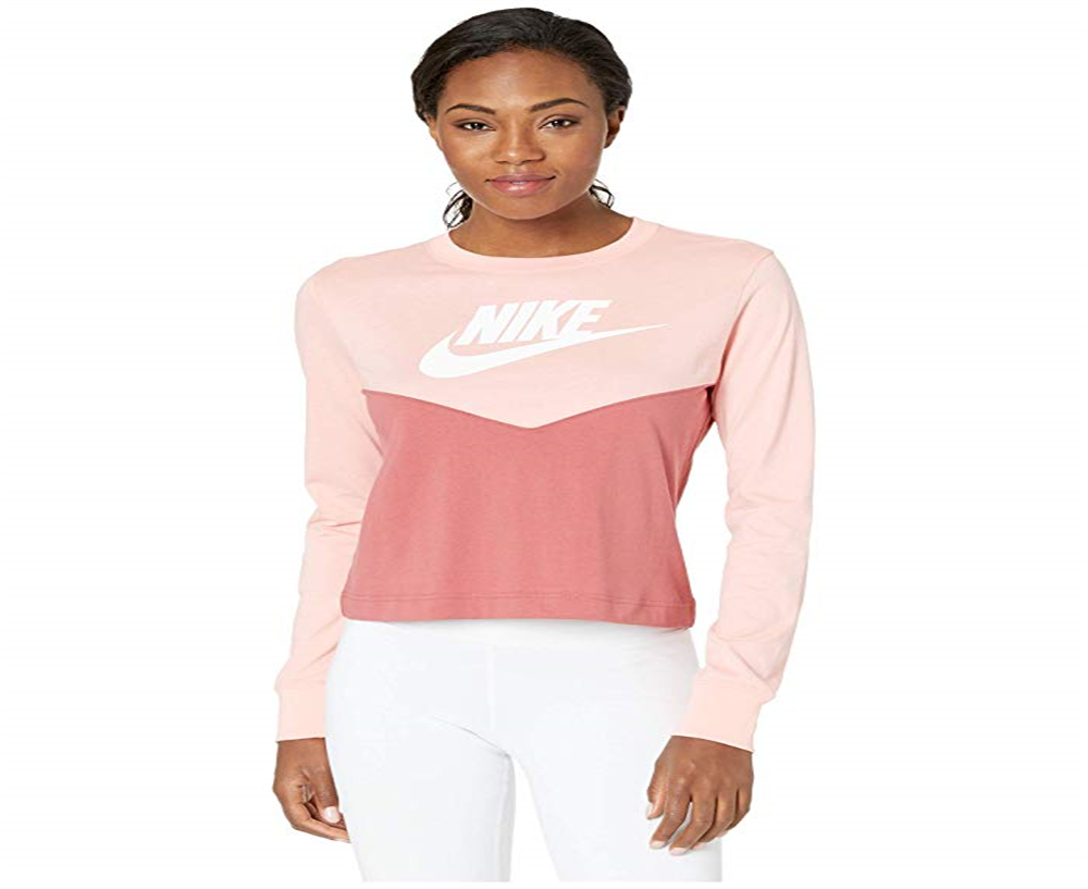 Top curto Nike Fitness Running Feminino Laranja Tamanho Grande