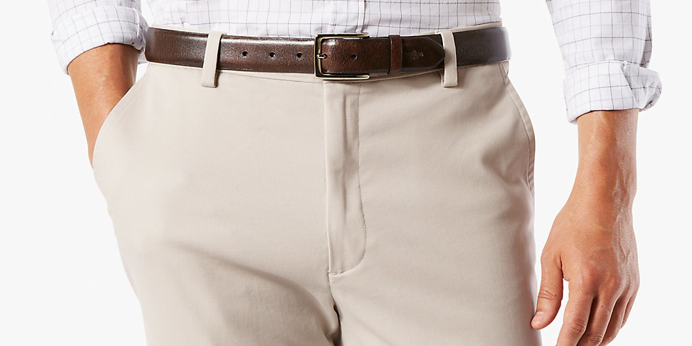 Calça Dockers Masculina Easy Stretch Classic Fit Marrom Tamanho 34X34