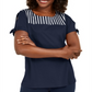 Karen Scott Blusa Listrada Feminina Azul Tamanho X-S