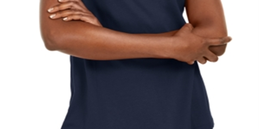 Karen Scott Blusa Listrada Feminina Azul Tamanho X-S