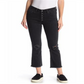 Calça jeans feminina VIGOSS Gwen Kick Flare desgastada, preta, tamanho 29