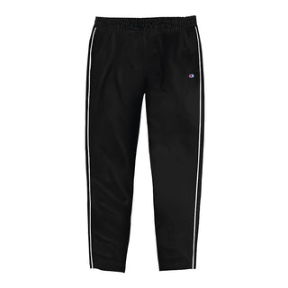 Calça de corrida listrada feminina Champion, preta, tamanho X-S