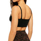 Sutiã íntimo feminino Free People Solid Everyday Bralette preto tamanho médio