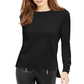Suéter feminino Michael Kors com manga amarrada, preto, tamanho XX-G