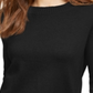 Suéter feminino Michael Kors com manga amarrada, preto, tamanho XX-G