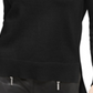Suéter feminino Michael Kors com manga amarrada, preto, tamanho XX-G