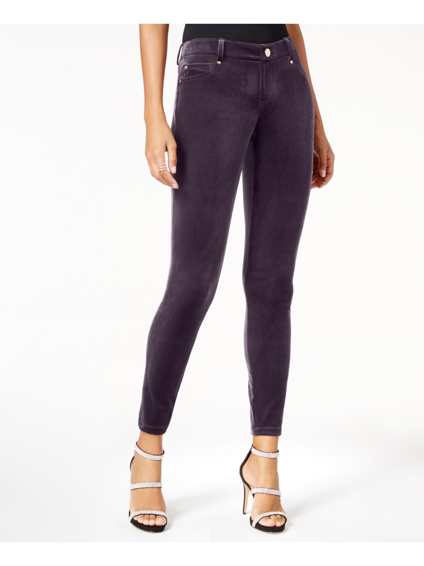 Calça skinny feminina INC International Concepts, roxa, tamanho 8