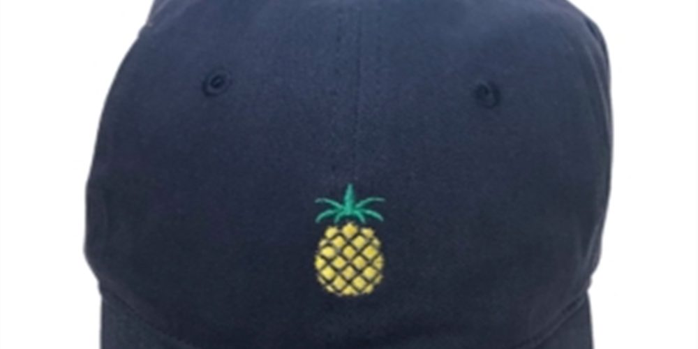 Boné de beisebol masculino Block Hat One Pineapple Slide, azul, tamanho regular