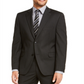 Alfani Masculino Slim Fit Performance Stretch Stripe Suit Jaqueta Separada Preta Tamanho X-G