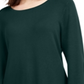Suéter túnica assimétrica com ilhós e strass feminino INC International Concepts, verde, tamanho pequeno