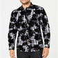 Camisa xadrez flocada masculina INC International Concepts cinza tamanho 2XB