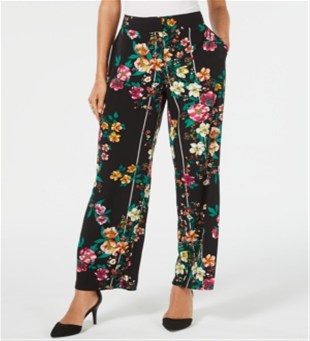 Calça feminina Thalia Sodi Wide Leg Preta Tamanho Médio