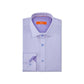 Camisa social masculina Tallia com gola listrada e ajuste clássico, roxa, tamanho 34-35
