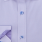Camisa social masculina Tallia com gola listrada e ajuste clássico, roxa, tamanho 34-35
