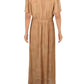 Material Girl Vestido Feminino Manga Curta MIDI Hi Lo Marrom Tamanho XS