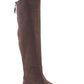 Botas Hayley acima do joelho femininas de camurça sintética, estilo &amp; co., marrom, 7 m