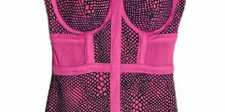 Material Girl Vestido Ilusion Bodycon Feminino Júnior Rosa Tamanho Médio