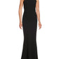 Vestido longo formal sem mangas Calvin Klein feminino, preto, tamanho 14