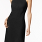 Vestido longo formal sem mangas Calvin Klein feminino, preto, tamanho 14