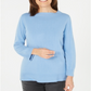 Karen Scott Suéter Feminino Petite com Decote Canoa Allure Azul Tamanho Petit M