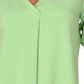 Blusa Alfani Feminina Pintuck com Mangas Amarradas Verde Tamanho XS
