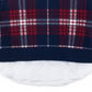 Tommy Hilfiger Big Girl's Cotton Plaid Peplum Sweater Azul Tamanho 12-14