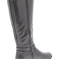 Botas plataforma altas Kindell Almond Toe até o joelho femininas Style &amp; Co., cinza, tamanho 6,5 M