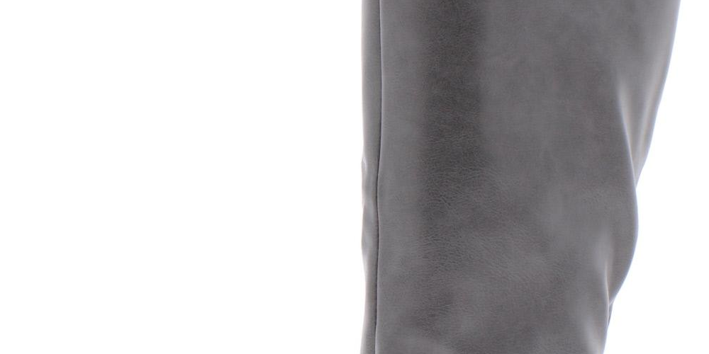 Botas plataforma altas Kindell Almond Toe até o joelho femininas Style &amp; Co., cinza, tamanho 6,5 M
