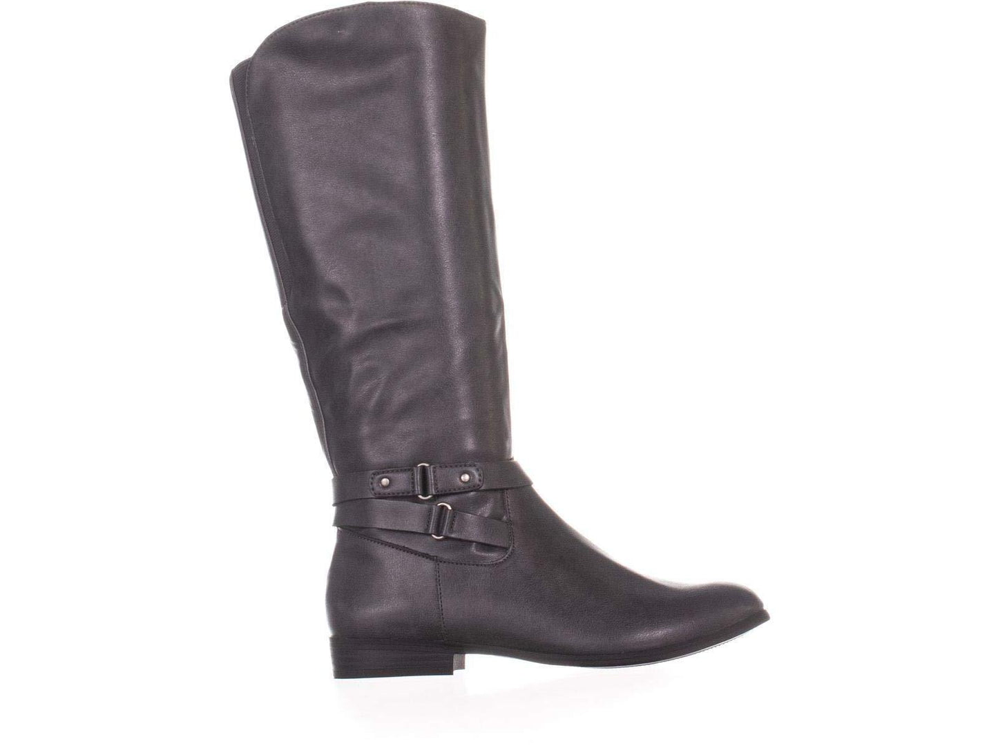Botas plataforma altas Kindell Almond Toe até o joelho femininas Style &amp; Co., cinza, tamanho 6,5 M