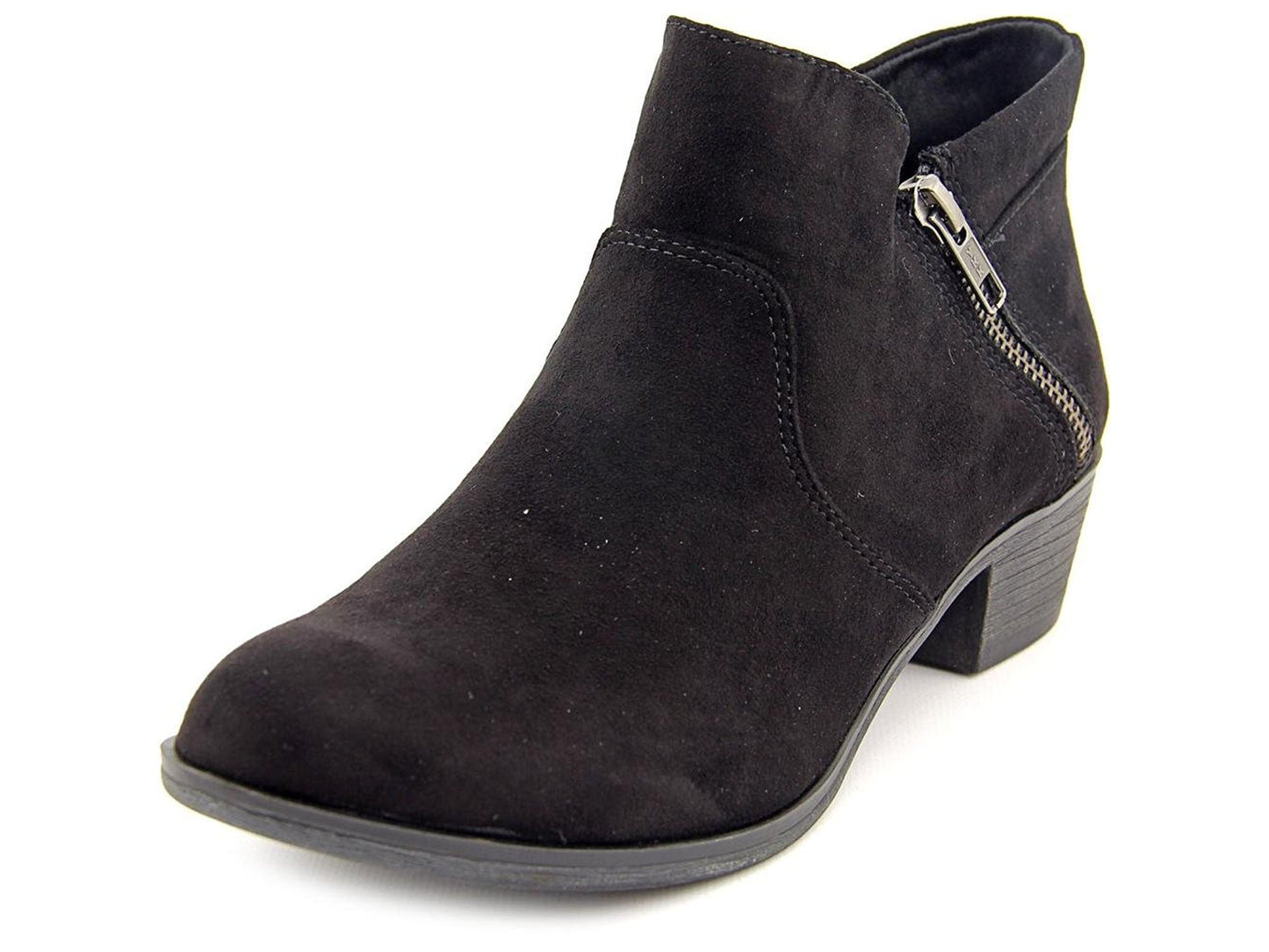 Botas femininas American Rag Abby Almond Toe na altura do tornozelo, pretas, tamanho 9,5 m