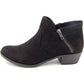 Botas femininas American Rag Abby Almond Toe na altura do tornozelo, pretas, tamanho 9,5 m