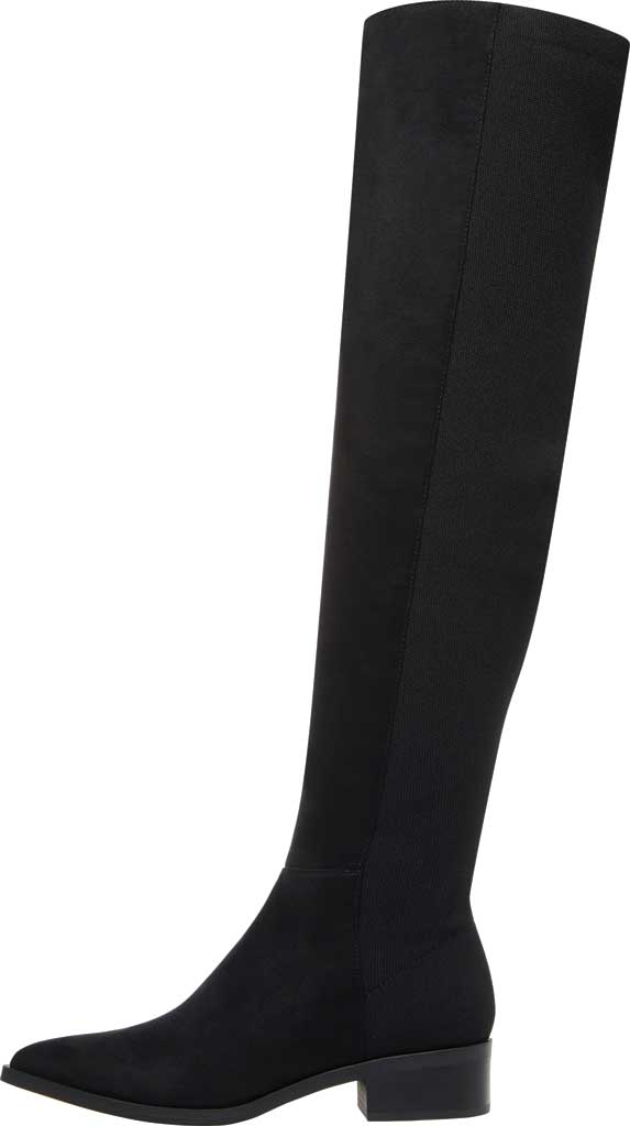 Bota feminina Steve Madden Jolly acima do joelho, preta, 7,5 M