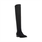 Bota feminina Steve Madden Jolly acima do joelho, preta, 7,5 M