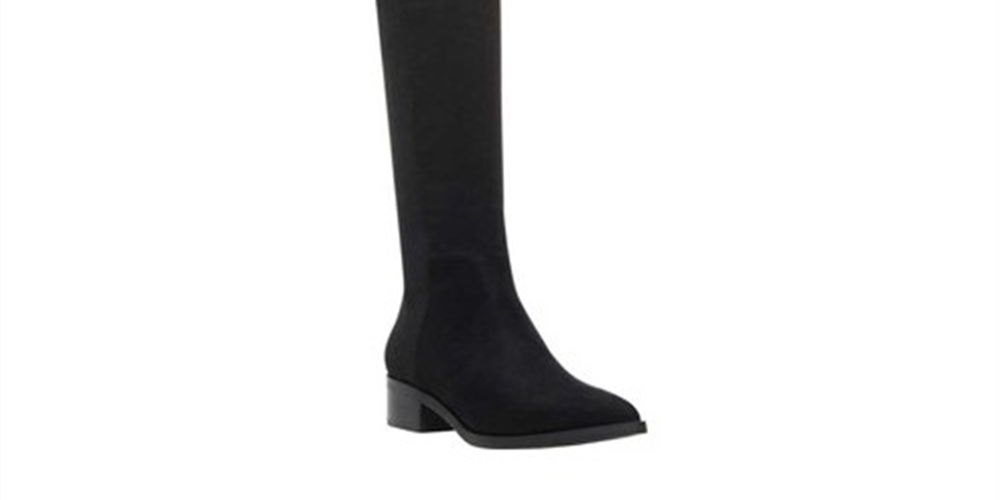 Bota feminina Steve Madden Jolly acima do joelho, preta, 7,5 M