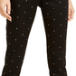 Calça skinny feminina Bar III com tachas, preta, tamanho 8
