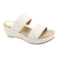 Chinelo Anne Klein Zala Feminino Branco Tamanho 6 M