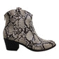 Botas femininas Style &amp; Co. MyKenna com bico fechado e cano curto, tamanho 9,5, brancas