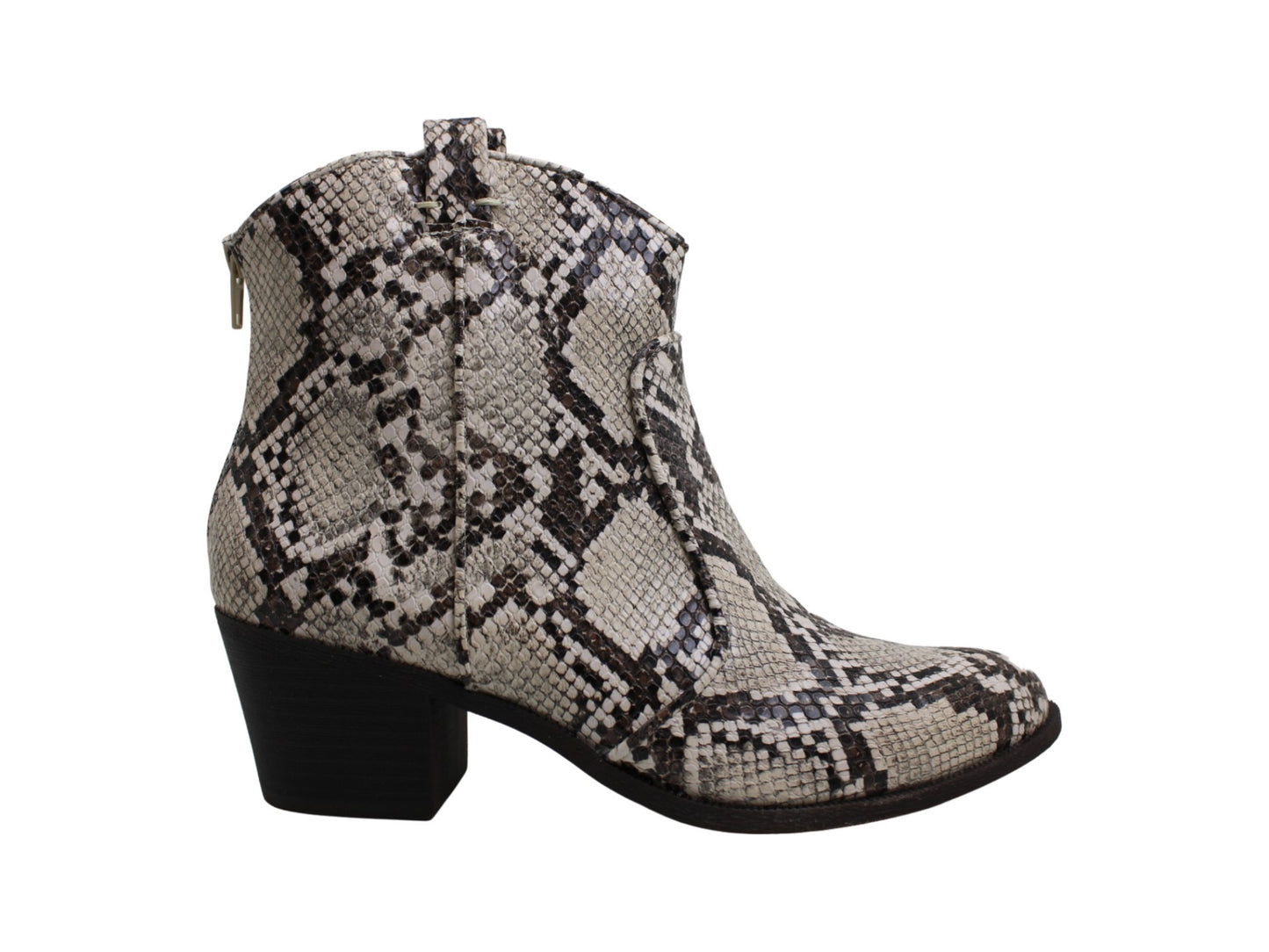 Botas femininas Style &amp; Co. MyKenna com bico fechado e cano curto, tamanho 9,5, brancas